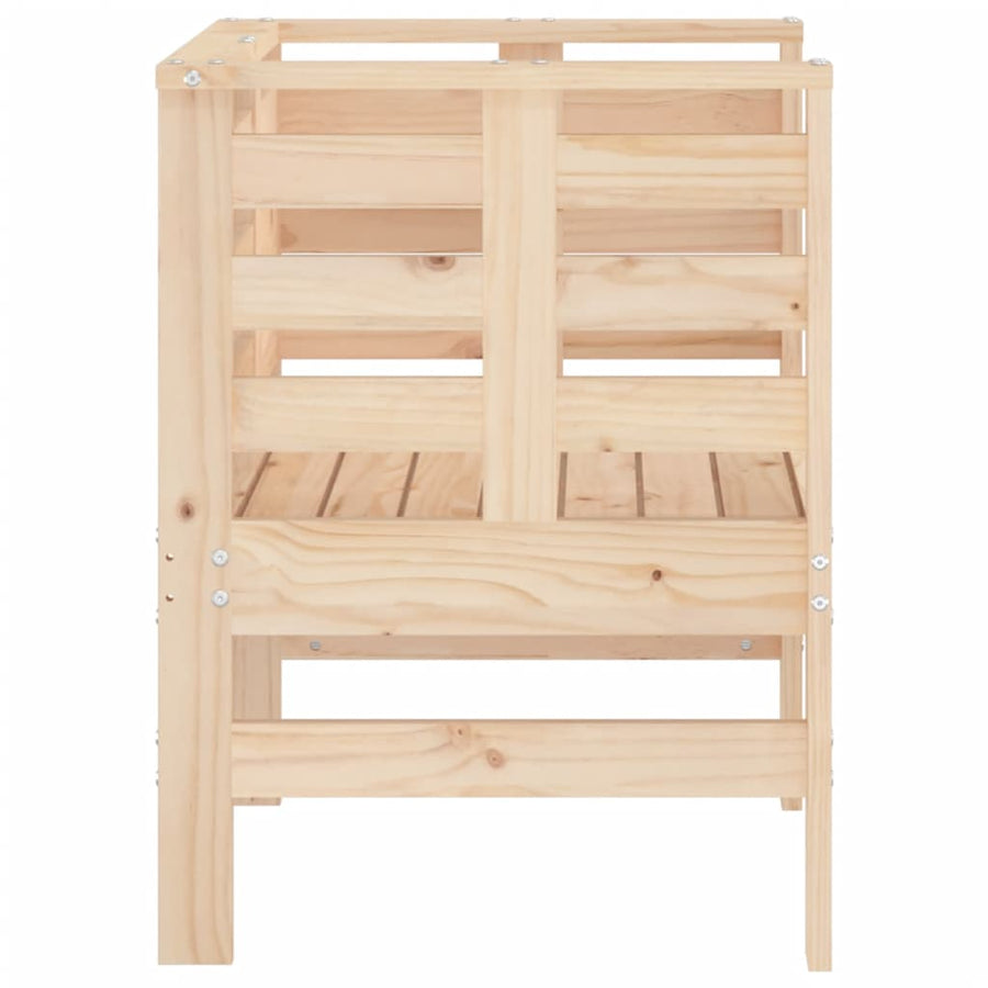Tuinstoelen 61,5X53X71 Cm Massief Grenenhout Natuurlijk grenenhout