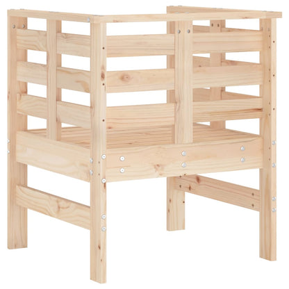 Tuinstoelen 61,5X53X71 Cm Massief Grenenhout Natuurlijk grenenhout