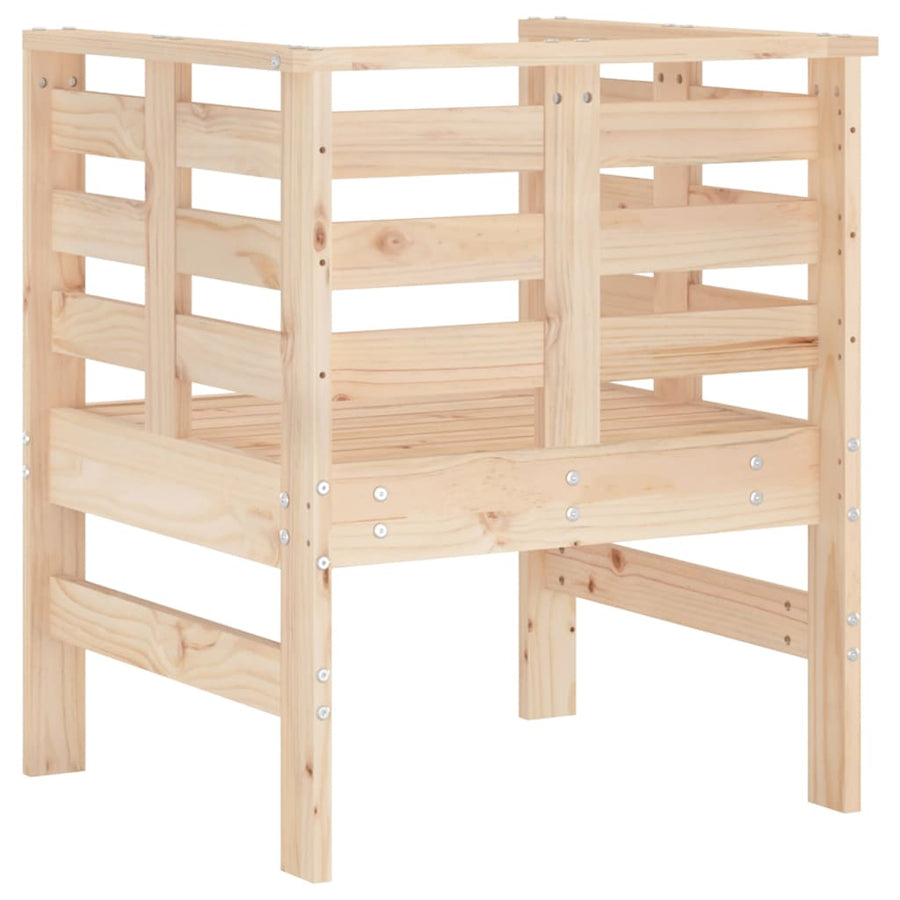 Tuinstoelen 61,5X53X71 Cm Massief Grenenhout Natuurlijk grenenhout