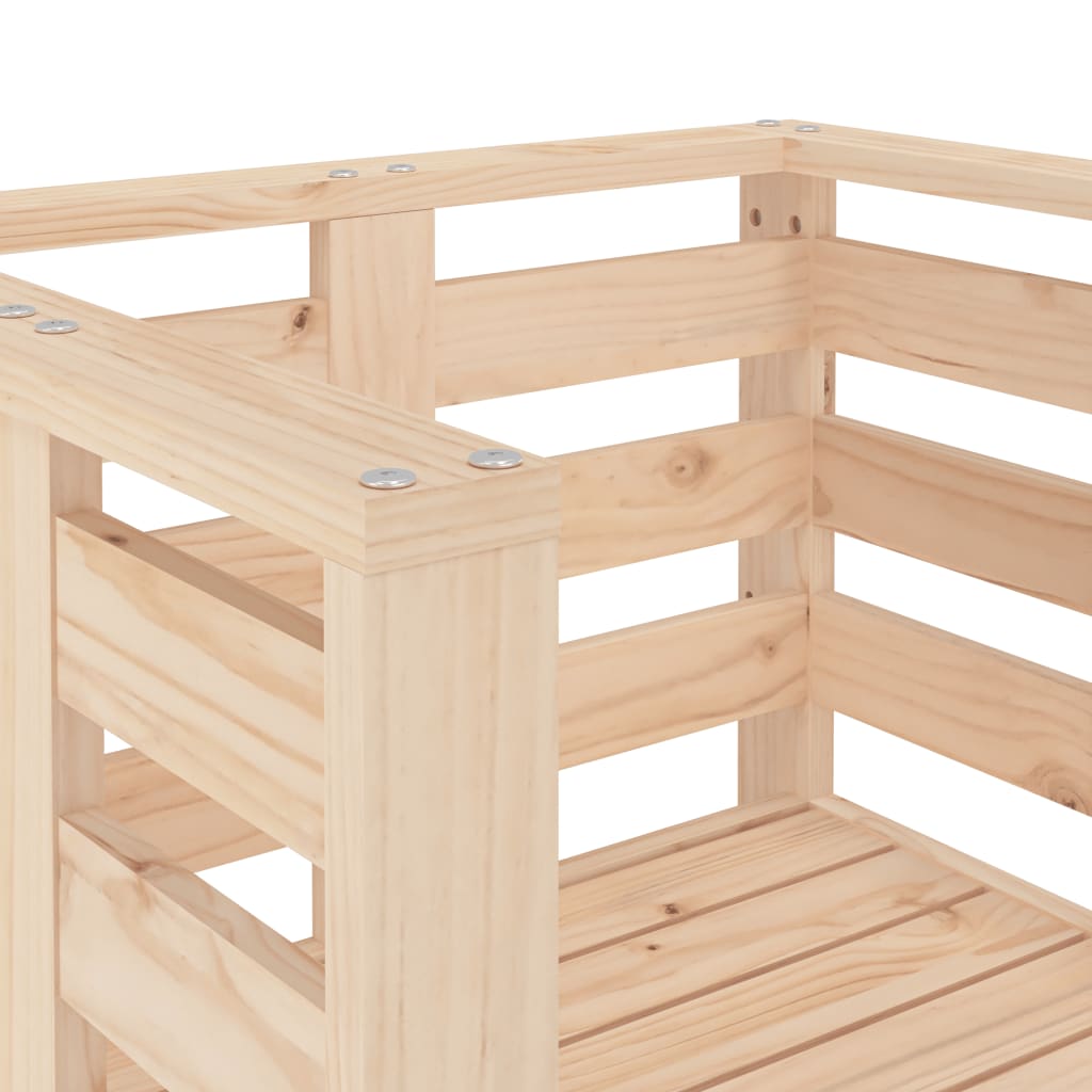 Tuinstoelen 61,5X53X71 Cm Massief Grenenhout Natuurlijk grenenhout