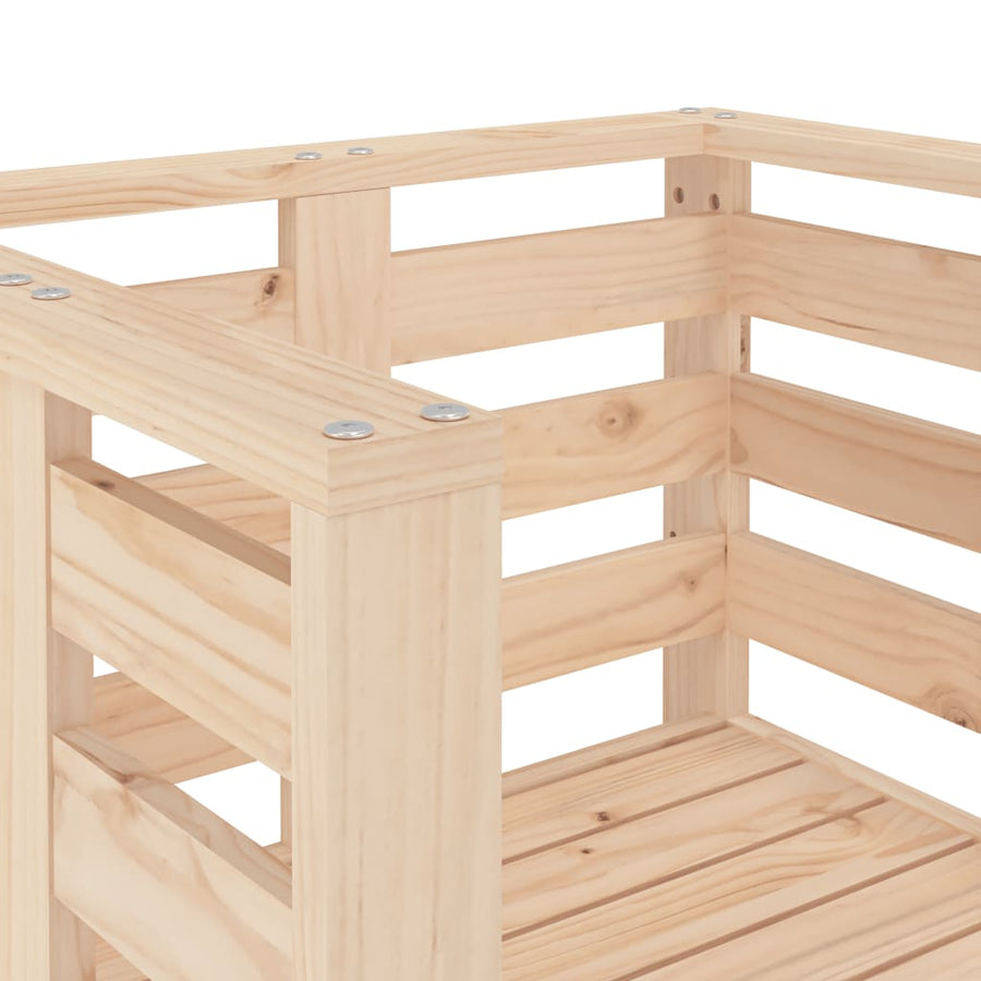 Tuinstoelen 61,5X53X71 Cm Massief Grenenhout Natuurlijk grenenhout