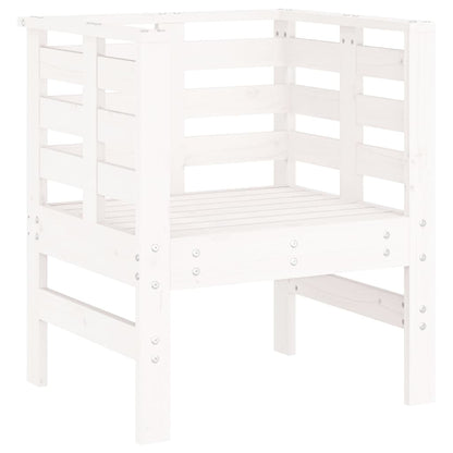 Tuinstoelen 61,5X53X71 Cm Massief Grenenhout Wit Wit grenenhout