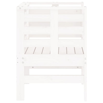 Tuinstoelen 61,5X53X71 Cm Massief Grenenhout Wit Wit grenenhout