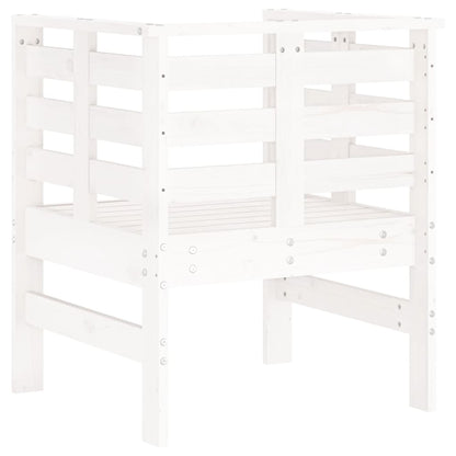 Tuinstoelen 61,5X53X71 Cm Massief Grenenhout Wit Wit grenenhout