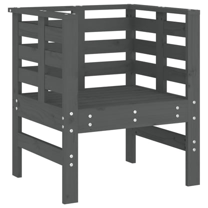 Tuinstoelen 61,5X53X71 Cm Massief Grenenhout Grijs Grijs grenenhout