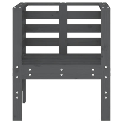 Tuinstoelen 61,5X53X71 Cm Massief Grenenhout Grijs Grijs grenenhout