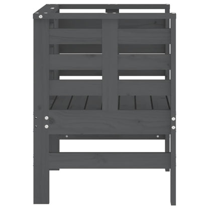 Tuinstoelen 61,5X53X71 Cm Massief Grenenhout Grijs Grijs grenenhout