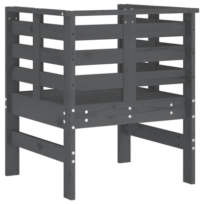 Tuinstoelen 61,5X53X71 Cm Massief Grenenhout Grijs Grijs grenenhout
