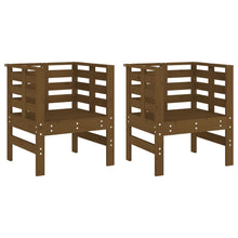 Tuinstoelen 61,5X53X71 Cm Massief Grenenhout Honingbruin Honingbruin grenenhout
