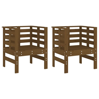 Tuinstoelen 61,5X53X71 Cm Massief Grenenhout Honingbruin Honingbruin grenenhout