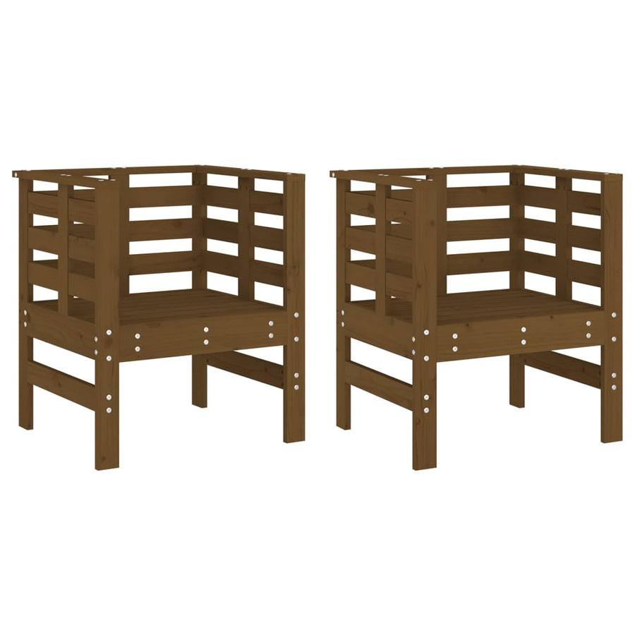 Tuinstoelen 61,5X53X71 Cm Massief Grenenhout Honingbruin Honingbruin grenenhout
