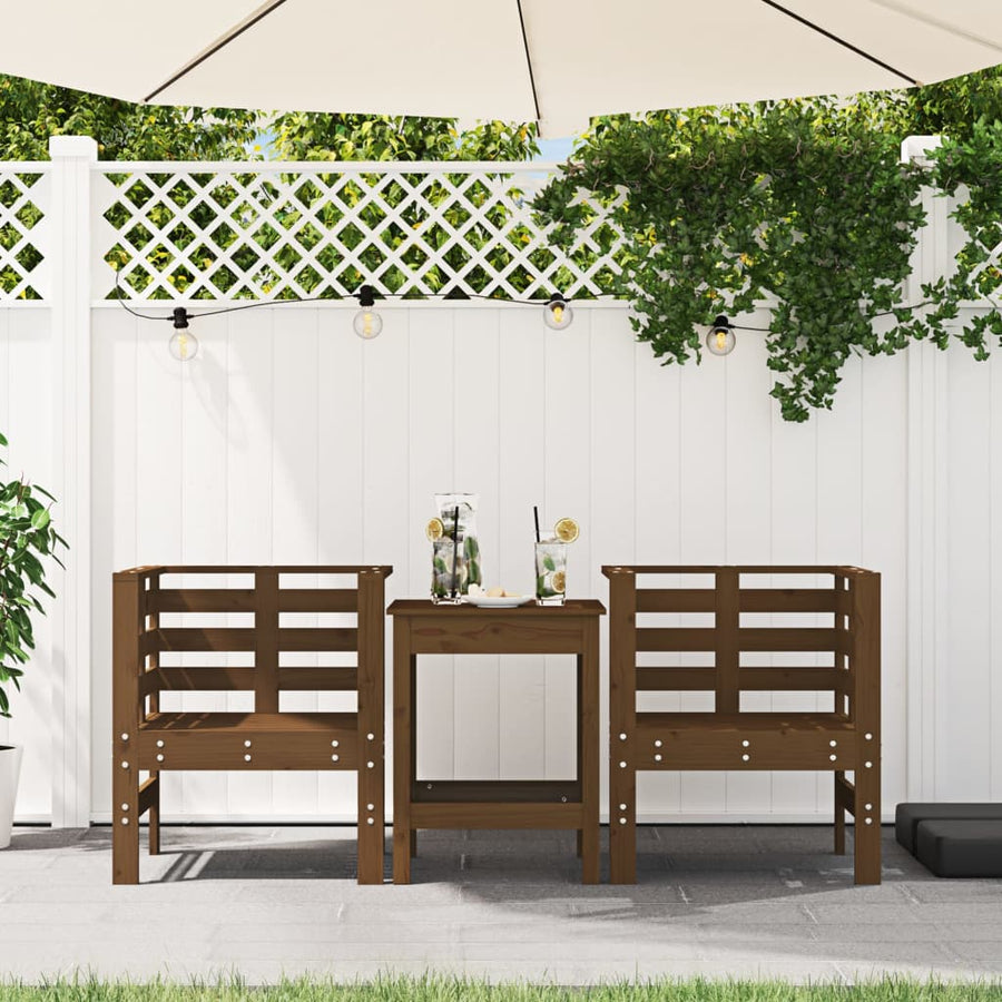 Tuinstoelen 61,5X53X71 Cm Massief Grenenhout Honingbruin Honingbruin grenenhout