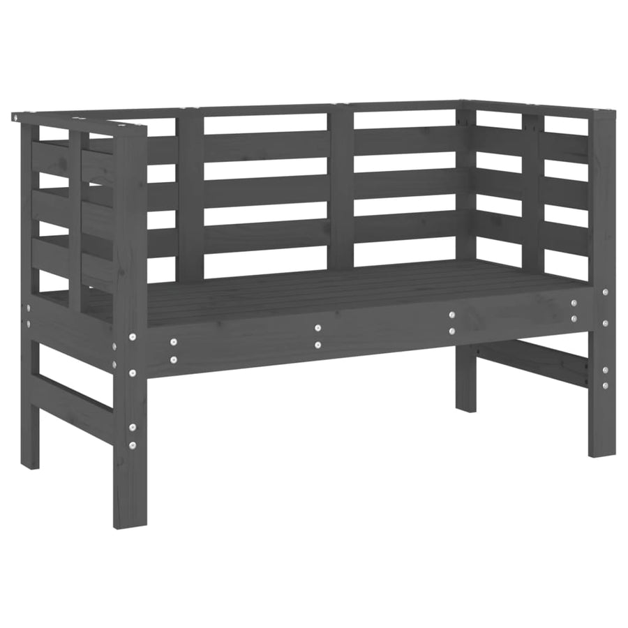 Tuinbankje ,5X53X7 Cm Massief Grenenhout Grijs Grijs grenenhout