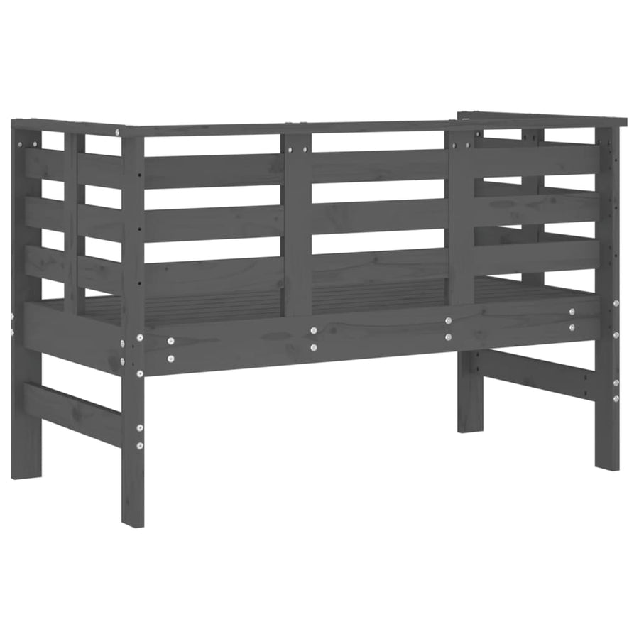 Tuinbankje ,5X53X7 Cm Massief Grenenhout Grijs Grijs grenenhout