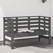 Tuinbank massief grenenhout 111,5x53x71 cm grijs