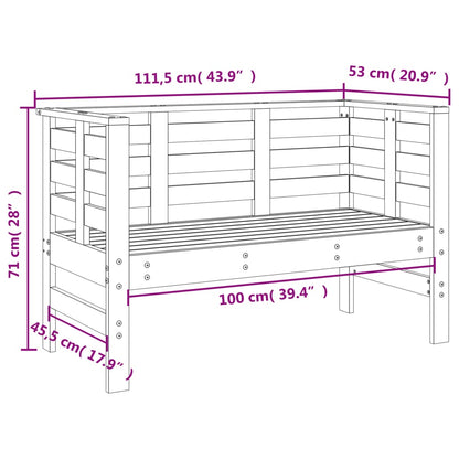 Tuinbankje ,5X53X7 Cm Massief Grenenhout Honingbruin Honingbruin grenenhout