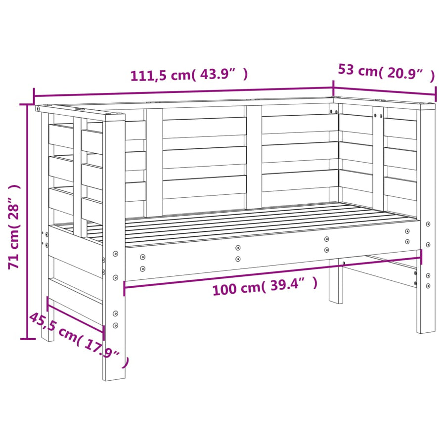 -Delige Loungeset Massief Grenenhout Grijs Grijs grenenhout