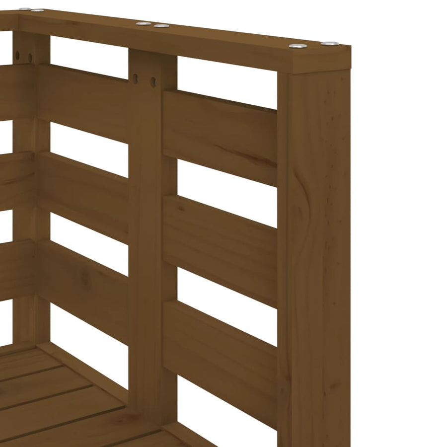 -Delige Loungeset Massief Grenenhout Honingbruin Honingbruin grenenhout