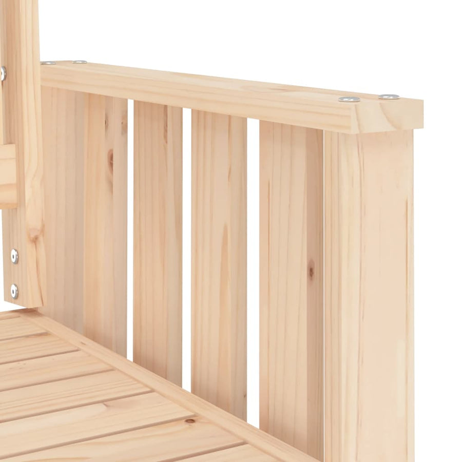 Tuinbank Met Tafel 2-Zits Massief Grenenhout Natuurlijk grenenhout