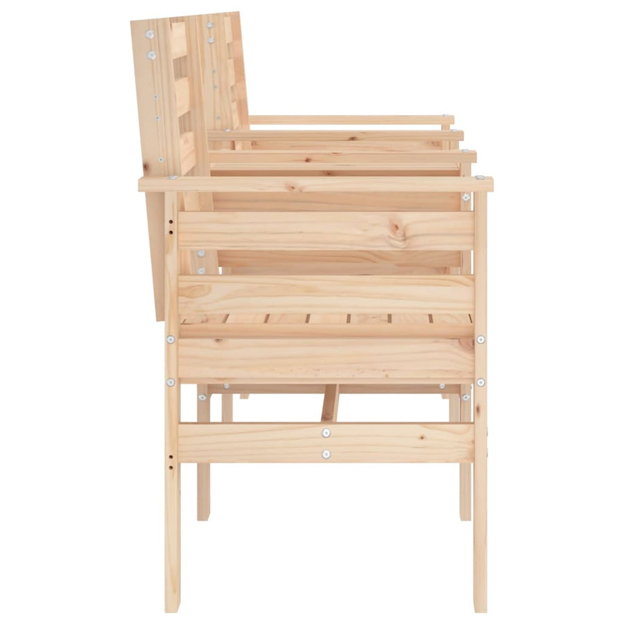 Tuinbank Met Tafel 2-Zits Massief Grenenhout Natuurlijk grenenhout