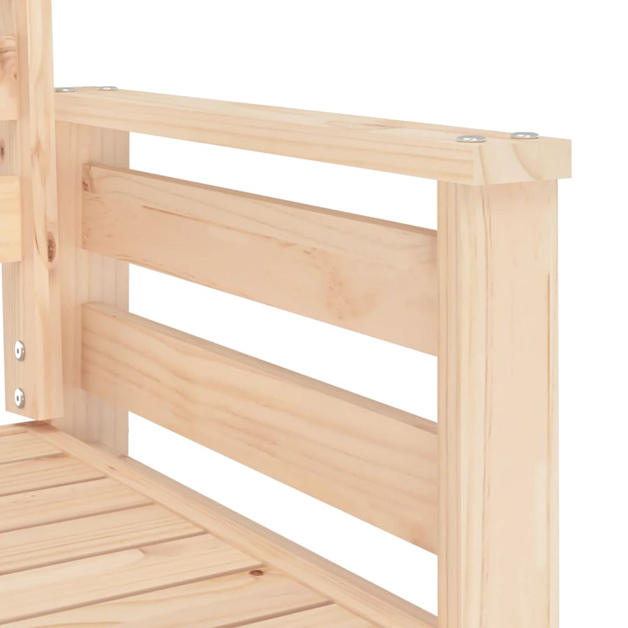 Tuinbank Met Tafel 2-Zits Massief Grenenhout Natuurlijk grenenhout