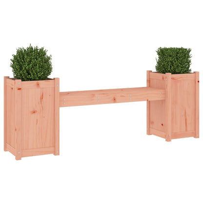 Bankje Met Plantenbakken 80X36X63 Cm Grenenhout Douglas Natuurlijk douglashout