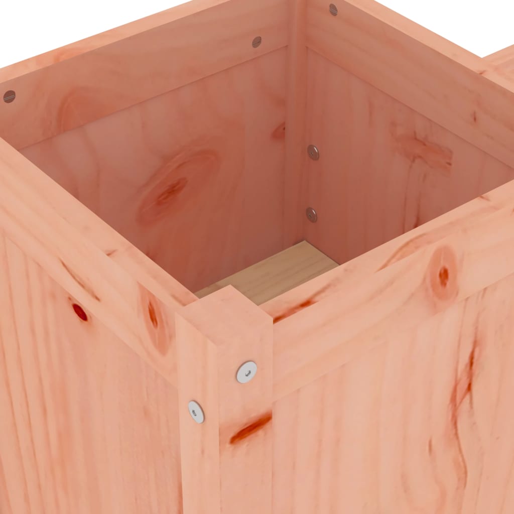 Bankje Met Plantenbakken 80X36X63 Cm Grenenhout Douglas Natuurlijk douglashout