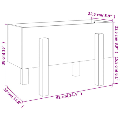 Plantenbak 62X30X38 Cm Massief Grenenhout