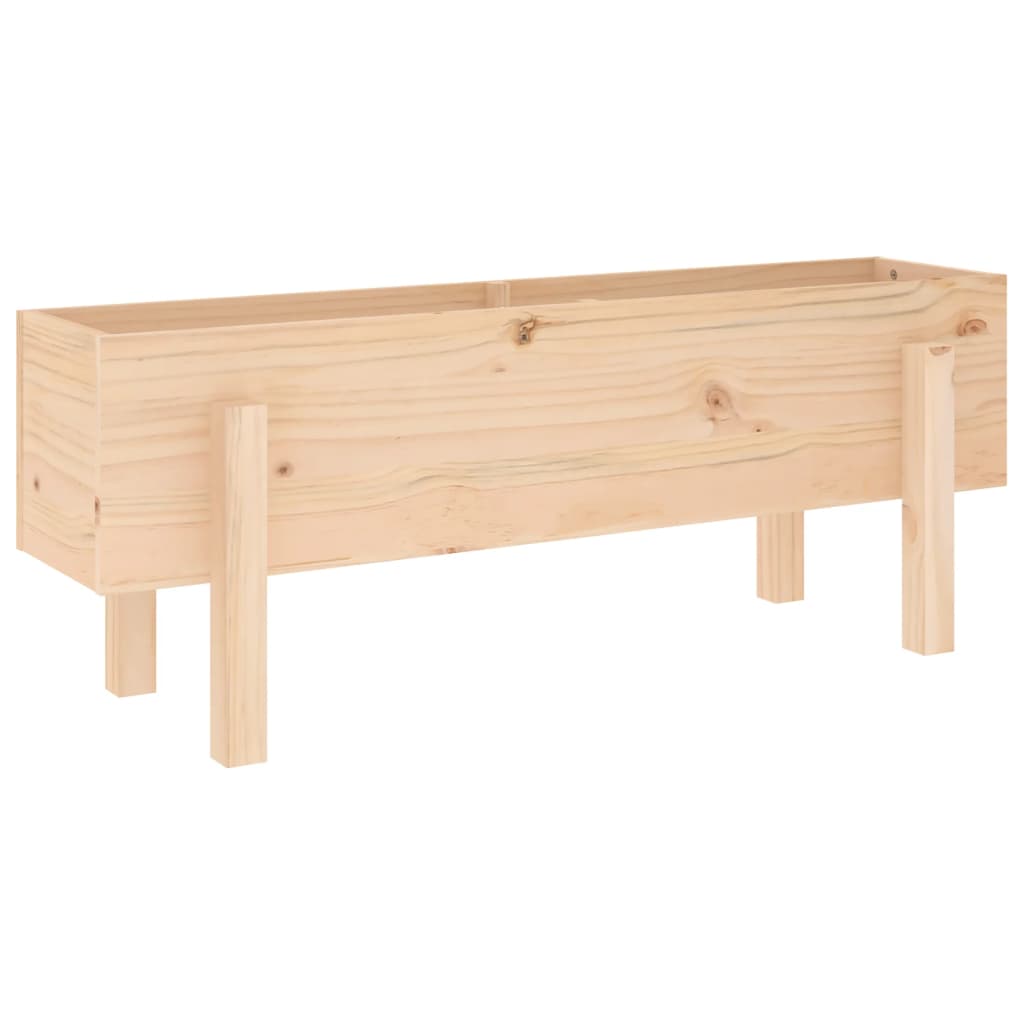 Plantenbak Verhoogd 101X30X38 Cm Massief Grenenhout