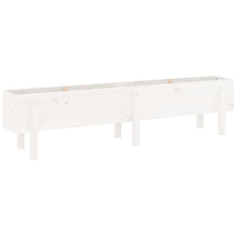 Plantenbak Verhoogd 160X30X38 Cm Massief Grenenhout Wit