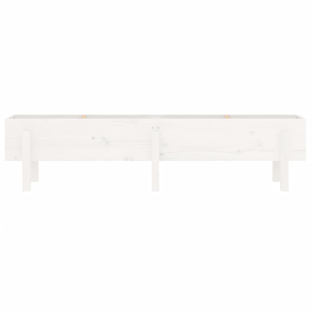 Plantenbak Verhoogd 160X30X38 Cm Massief Grenenhout Wit