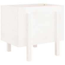 Plantenbak 62X50X57 Cm Massief Grenenhout Wit