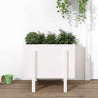 Planter 62x50x57 cm solid pine white