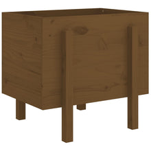 810552  Plantenbak 62X50X57 Cm Massief Grenenhout Honingbruin