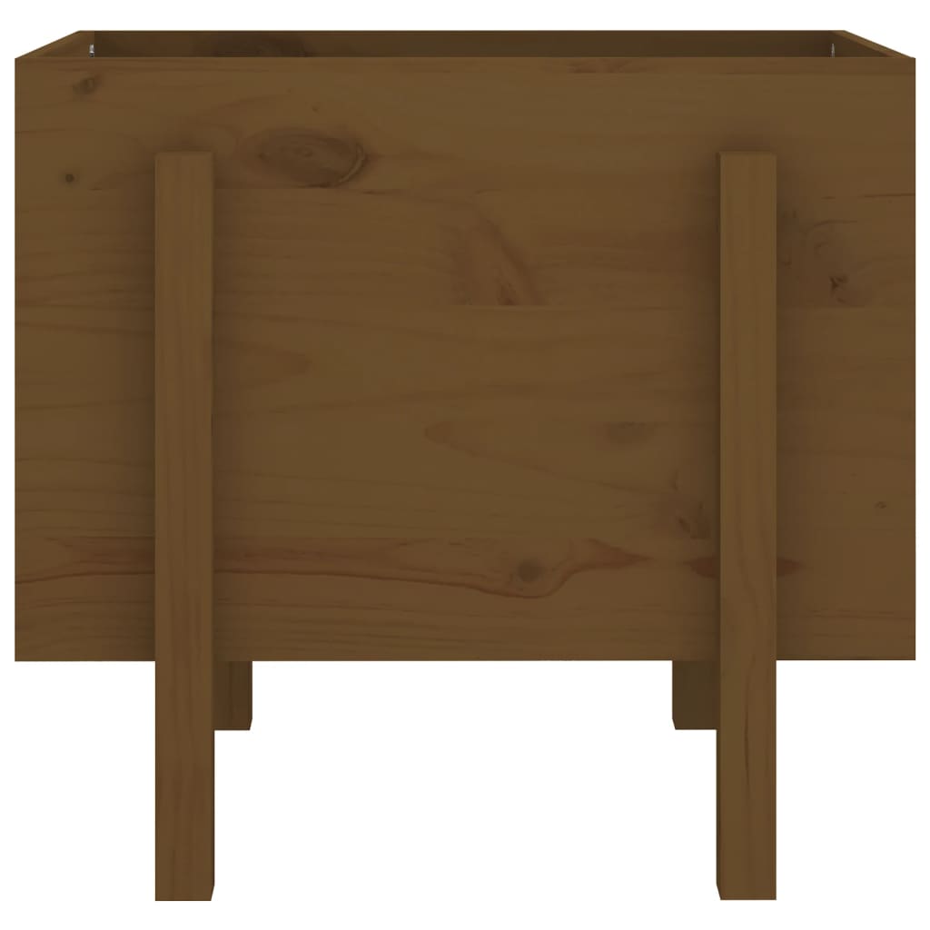 810552  Plantenbak 62X50X57 Cm Massief Grenenhout Honingbruin