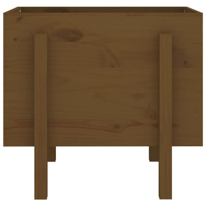 810552  Plantenbak 62X50X57 Cm Massief Grenenhout Honingbruin