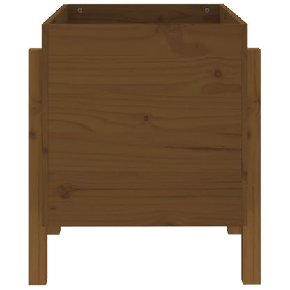 810552  Plantenbak 62X50X57 Cm Massief Grenenhout Honingbruin