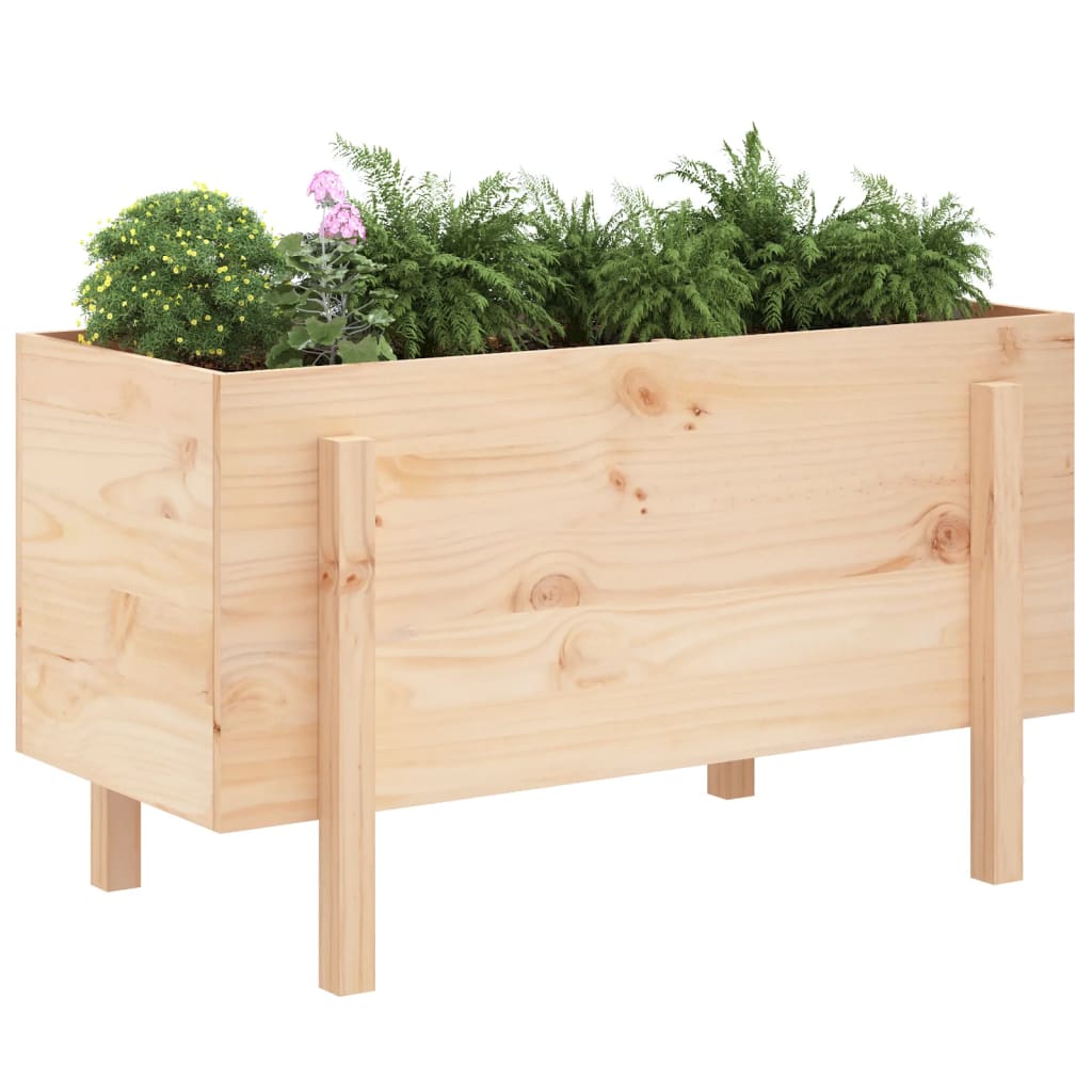 Plantenbak Verhoogd 101X50X57 Cm Massief Grenenhout