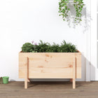 Plantenbak verhoogd 101x50x57 cm massief grenenhout