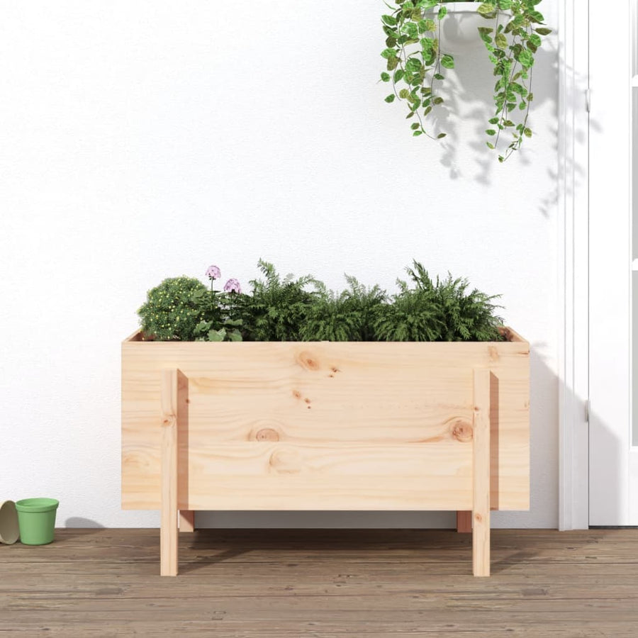 Plantenbak Verhoogd 101X50X57 Cm Massief Grenenhout