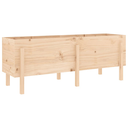 Plantenbak Verhoogd 160X50X57 Cm Massief Grenenhout