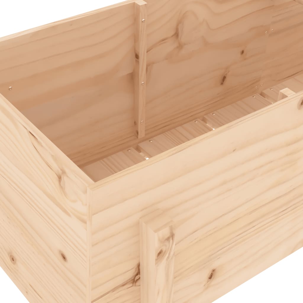 Plantenbak Verhoogd 160X50X57 Cm Massief Grenenhout
