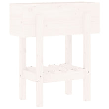 Plantenbak 62X30X69 Cm Massief Grenenhout Wit