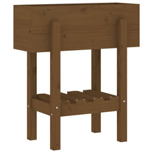 Plantenbak 62X30X69 Cm Massief Grenenhout Honingbruin