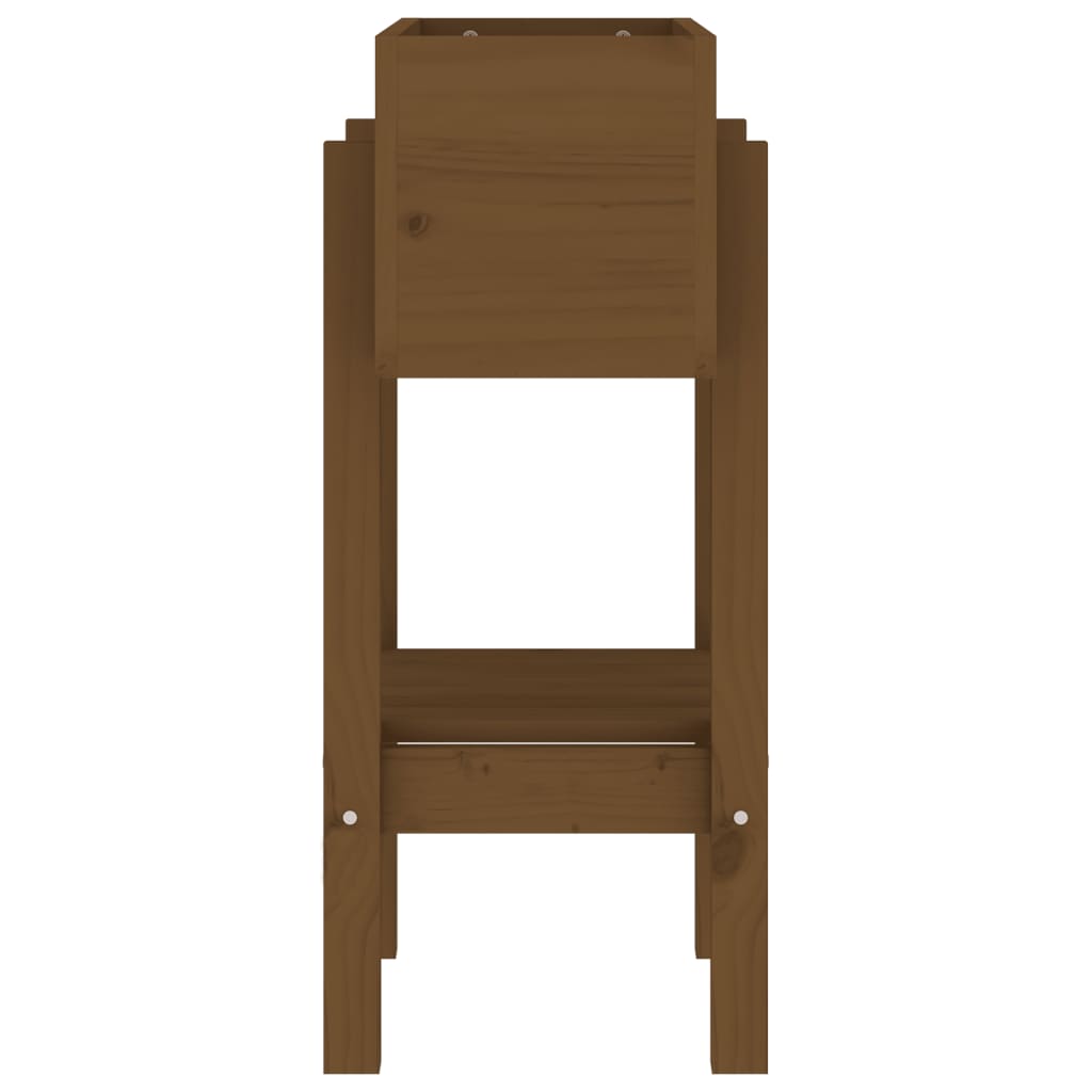 Plantenbak 62X30X69 Cm Massief Grenenhout Honingbruin