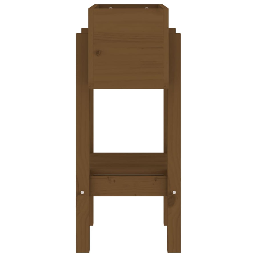 Plantenbak 62X30X69 Cm Massief Grenenhout Honingbruin