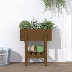Planter 62x30x69 cm Solid Pine Honey Brown