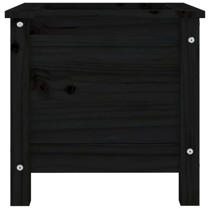 Plantenbak 40X40X39 Cm Massief Grenenhout Zwart