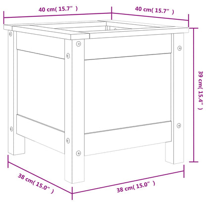 Plantenbak 40X40X39 Cm Massief Douglashout