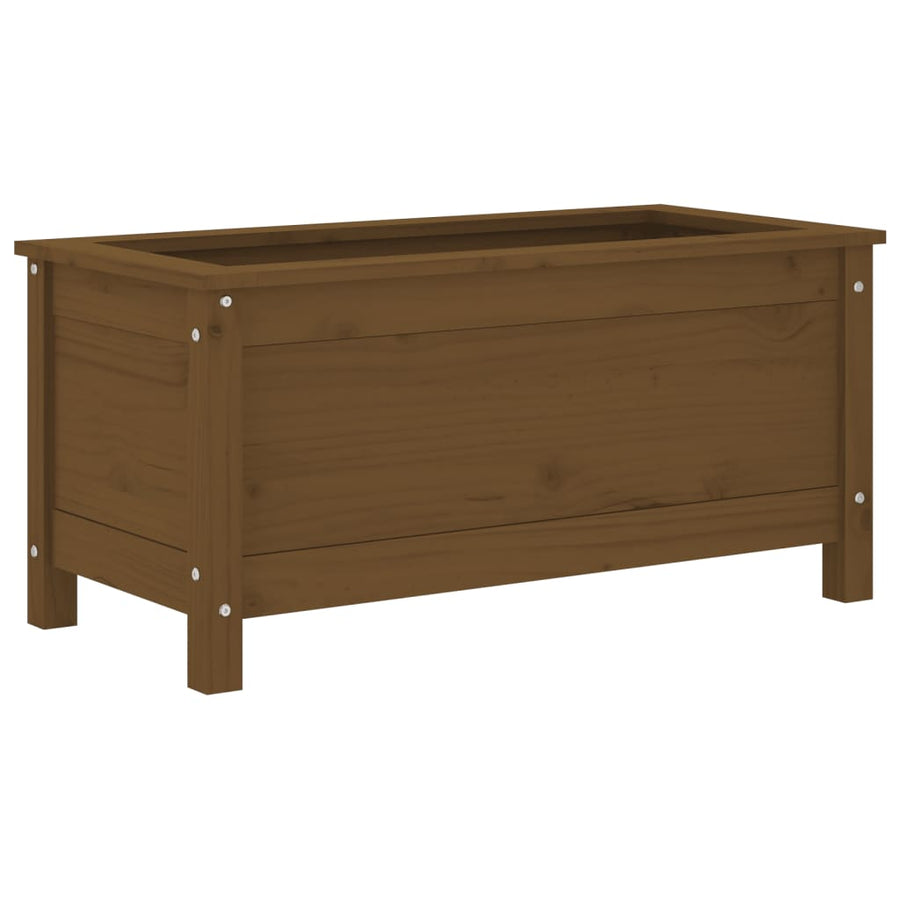 Plantenbak 82,5X40X39 Cm Massief Grenenhout Honingbruin
